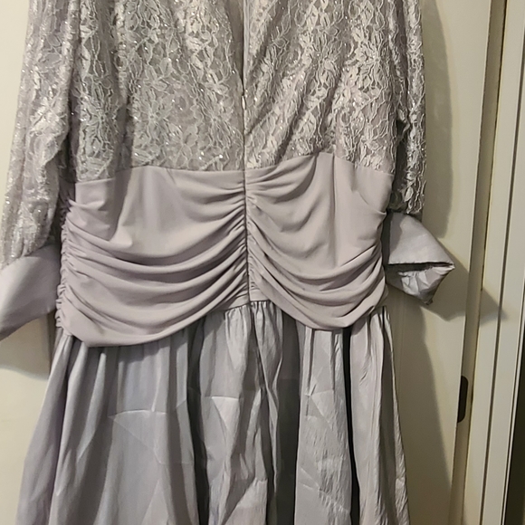 Formal Dress Jessica Howard Formal shimmer Lace taffeta cummerbund lined 22W - Picture 9 of 12